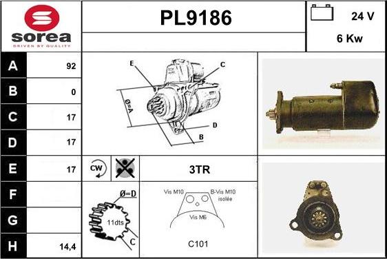 SNRA PL9186 - Starter www.molydon.hr