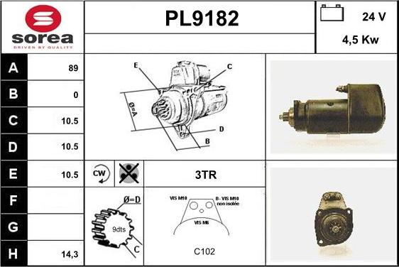 SNRA PL9182 - Starter www.molydon.hr