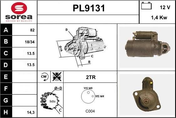 SNRA PL9131 - Starter www.molydon.hr