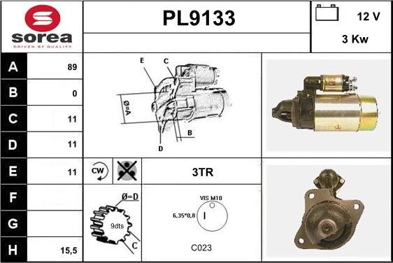 SNRA PL9133 - Starter www.molydon.hr