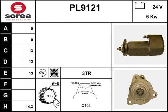 SNRA PL9121 - Starter www.molydon.hr