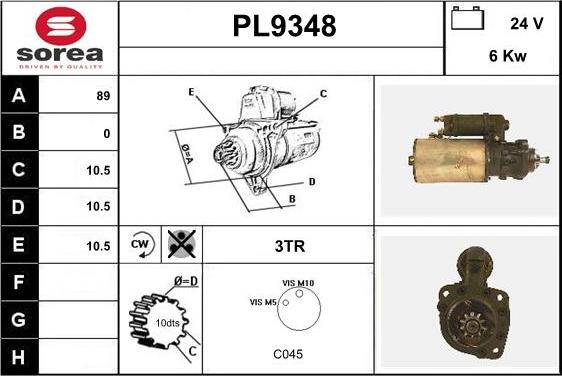 SNRA PL9348 - Starter www.molydon.hr