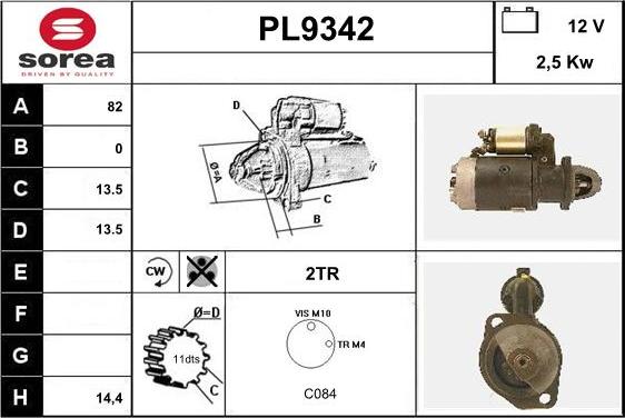 SNRA PL9342 - Starter www.molydon.hr