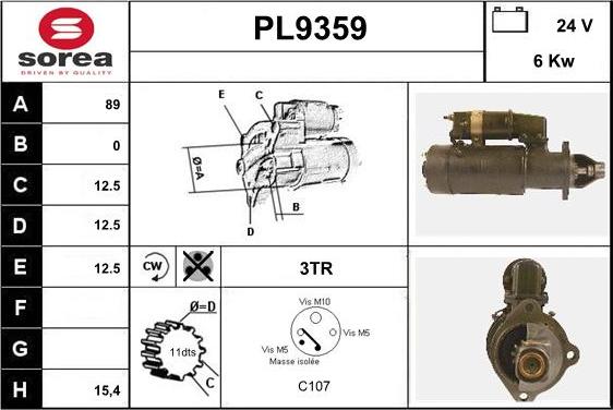 SNRA PL9359 - Starter www.molydon.hr