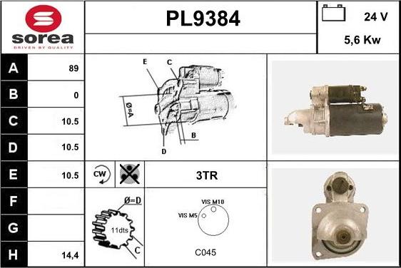 SNRA PL9384 - Starter www.molydon.hr