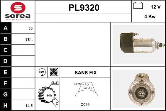 SNRA PL9320 - Starter www.molydon.hr