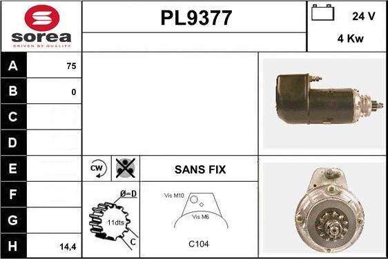 SNRA PL9377 - Starter www.molydon.hr