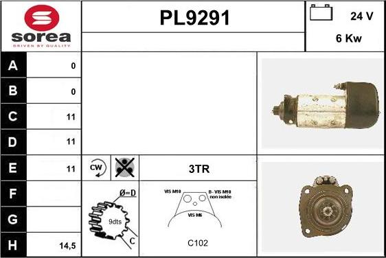 SNRA PL9291 - Starter www.molydon.hr