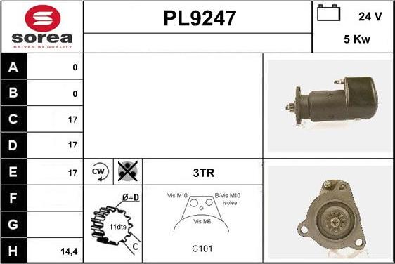 SNRA PL9247 - Starter www.molydon.hr