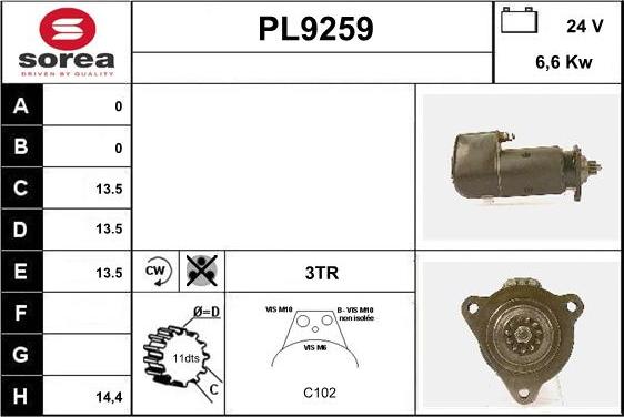 SNRA PL9259 - Starter www.molydon.hr