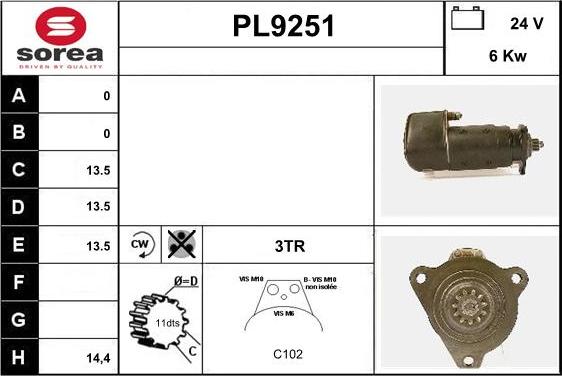 SNRA PL9251 - Starter www.molydon.hr