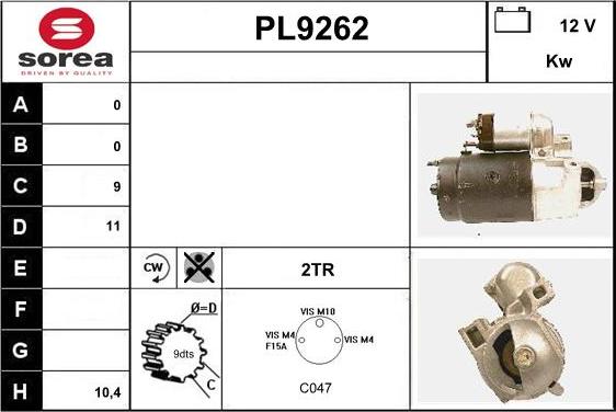 SNRA PL9262 - Starter www.molydon.hr