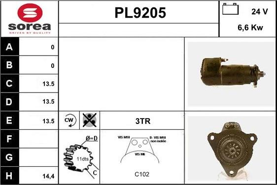 SNRA PL9205 - Starter www.molydon.hr