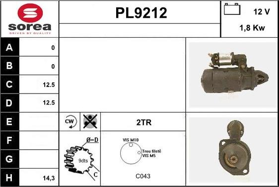 SNRA PL9212 - Starter www.molydon.hr