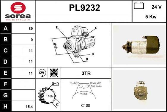 SNRA PL9232 - Starter www.molydon.hr