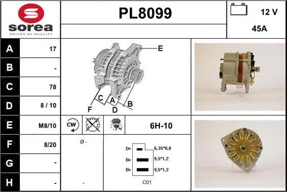 SNRA PL8099 - Alternator www.molydon.hr