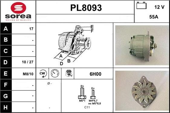 SNRA PL8093 - Alternator www.molydon.hr