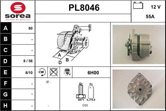 SNRA PL8046 - Alternator www.molydon.hr