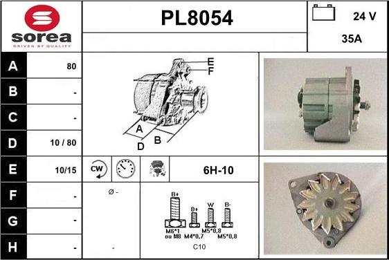 SNRA PL8054 - Alternator www.molydon.hr