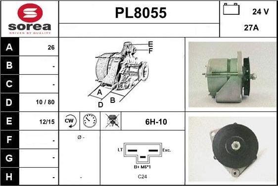 SNRA PL8055 - Alternator www.molydon.hr