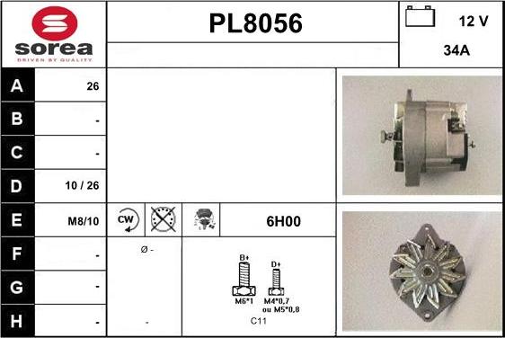 SNRA PL8056 - Alternator www.molydon.hr