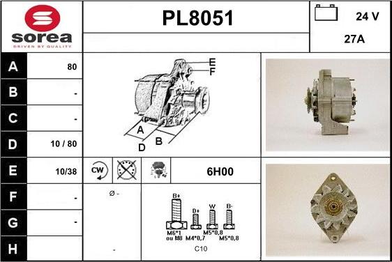 SNRA PL8051 - Alternator www.molydon.hr