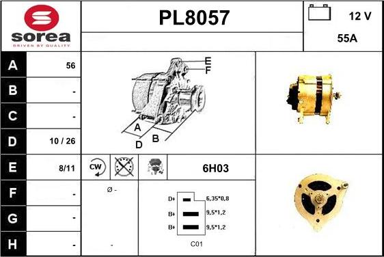 SNRA PL8057 - Alternator www.molydon.hr