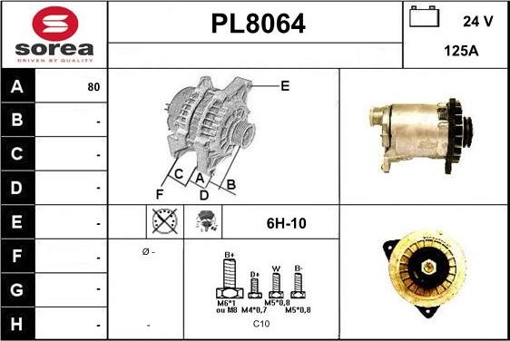 SNRA PL8064 - Alternator www.molydon.hr