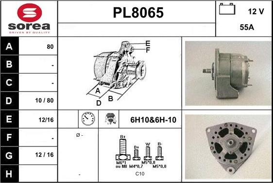 SNRA PL8065 - Alternator www.molydon.hr