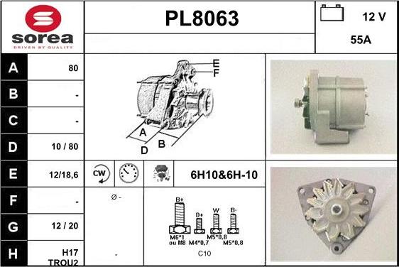 SNRA PL8063 - Alternator www.molydon.hr