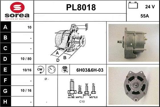 SNRA PL8018 - Alternator www.molydon.hr