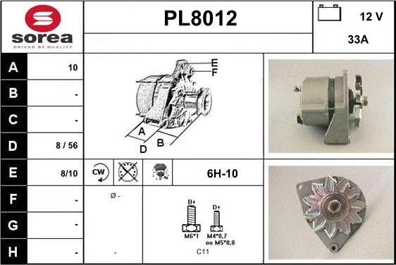 SNRA PL8012 - Alternator www.molydon.hr