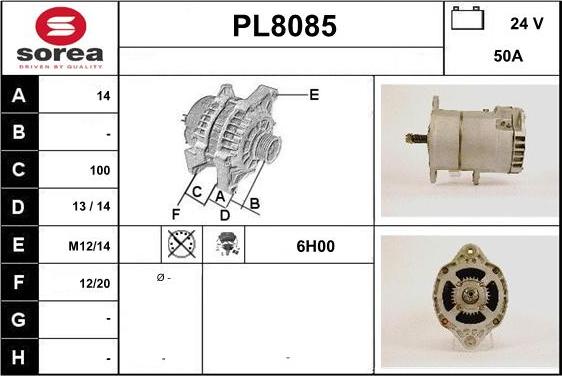 SNRA PL8085 - Alternator www.molydon.hr