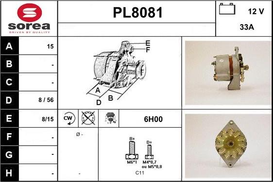 SNRA PL8081 - Alternator www.molydon.hr