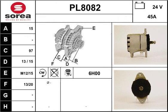 SNRA PL8082 - Alternator www.molydon.hr