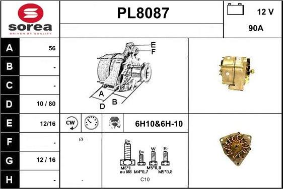 SNRA PL8087 - Alternator www.molydon.hr