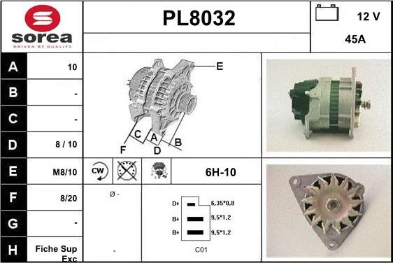 SNRA PL8032 - Alternator www.molydon.hr