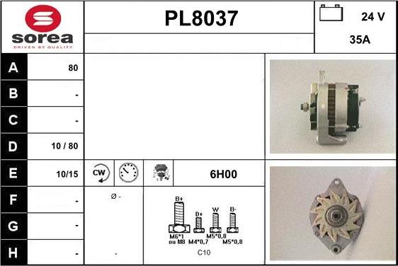 SNRA PL8037 - Alternator www.molydon.hr