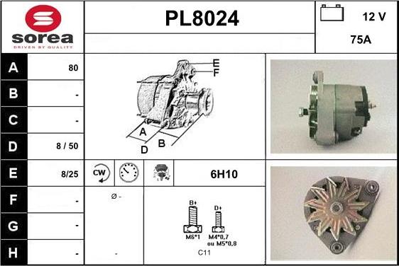 SNRA PL8024 - Alternator www.molydon.hr