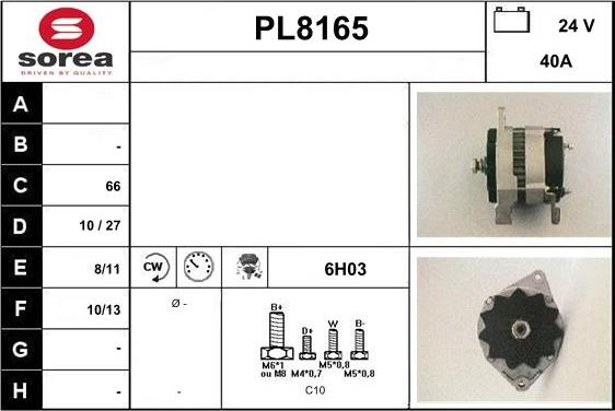 SNRA PL8165 - Alternator www.molydon.hr