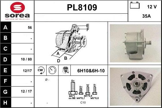 SNRA PL8109 - Alternator www.molydon.hr