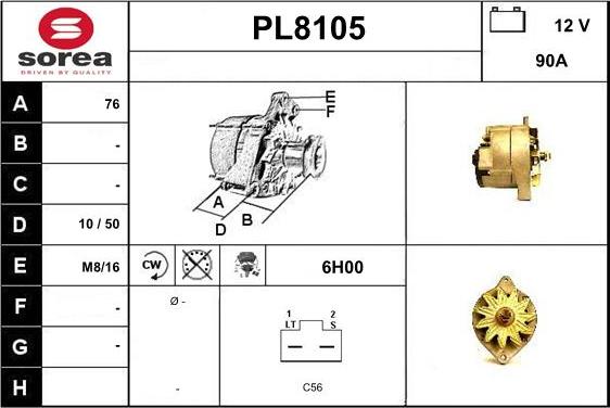 SNRA PL8105 - Alternator www.molydon.hr