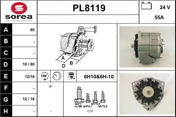 SNRA PL8119 - Alternator www.molydon.hr