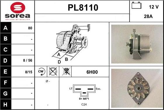 SNRA PL8110 - Alternator www.molydon.hr