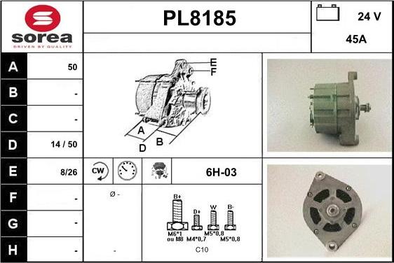 SNRA PL8185 - Alternator www.molydon.hr