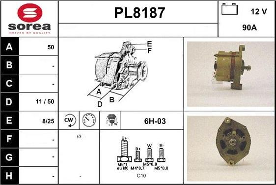 SNRA PL8187 - Alternator www.molydon.hr