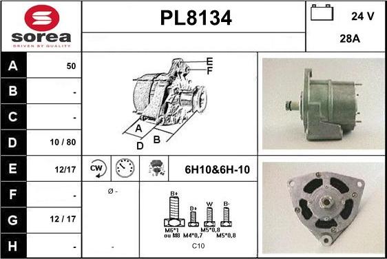 SNRA PL8134 - Alternator www.molydon.hr