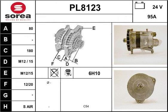 SNRA PL8123 - Alternator www.molydon.hr