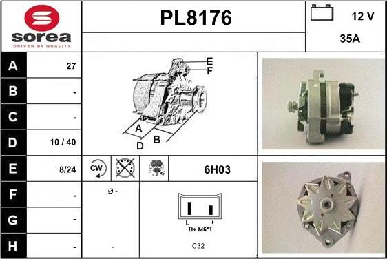 SNRA PL8176 - Alternator www.molydon.hr