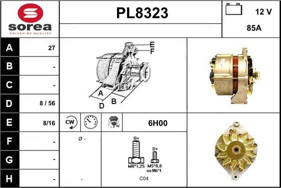 SNRA PL8323 - Alternator www.molydon.hr